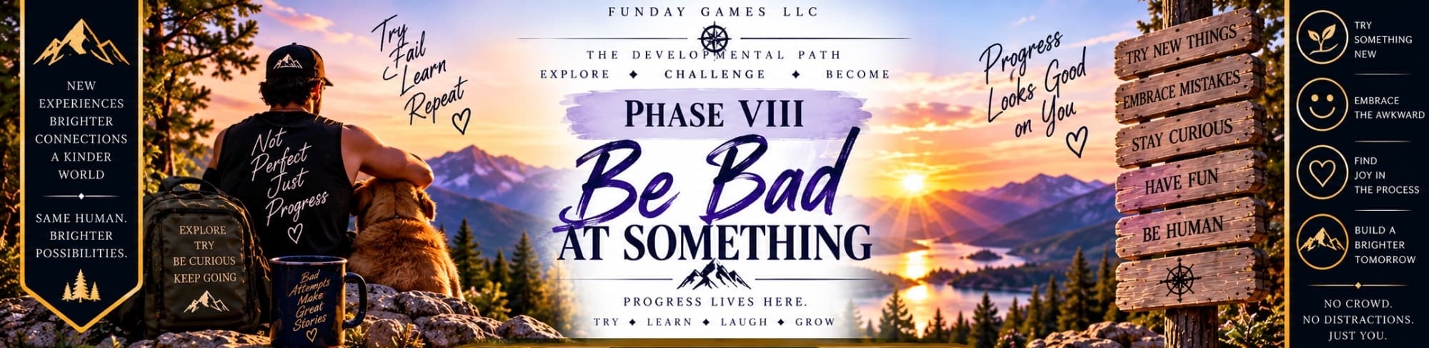 Header for Be Bad at Something.