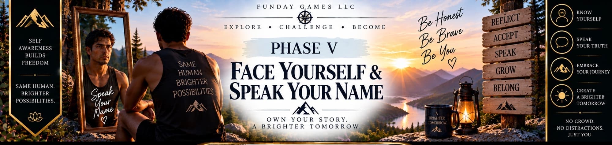 Header for Face Yourself & Speak Your Name.