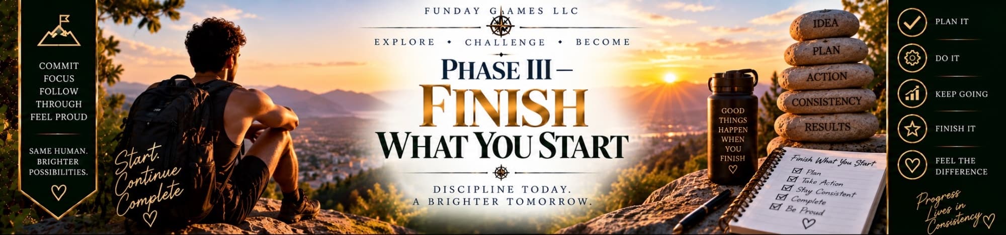 Header for Finish What You Start.