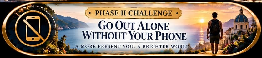 Button for Go Out Alone Without Your Phone.