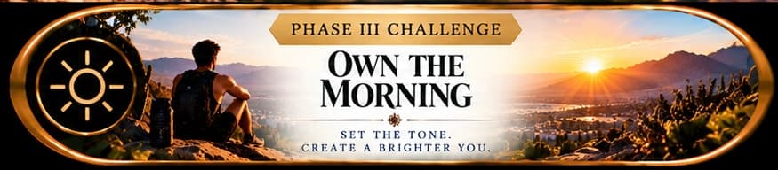 Button for Own the Morning.