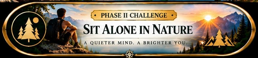 Button for Sit Alone in Nature.