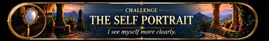 Button for The Self Portrait.