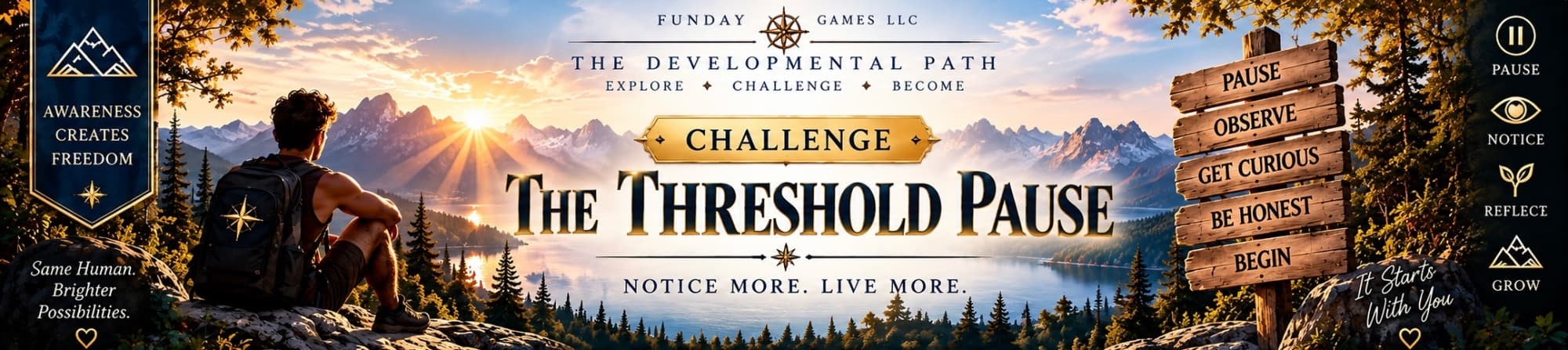 Header for The Threshold Pause.