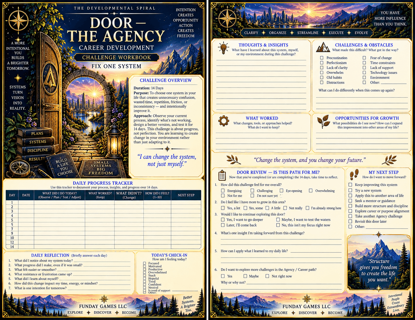 Agency door workbook — Fix One System