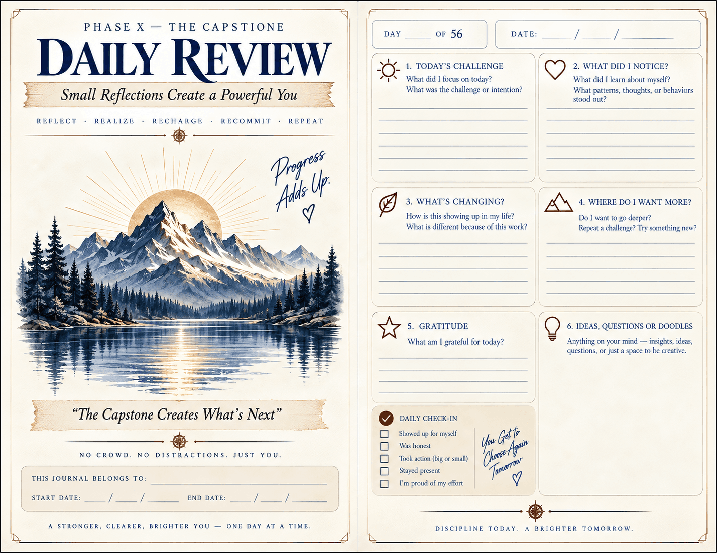 Capstone daily review journal