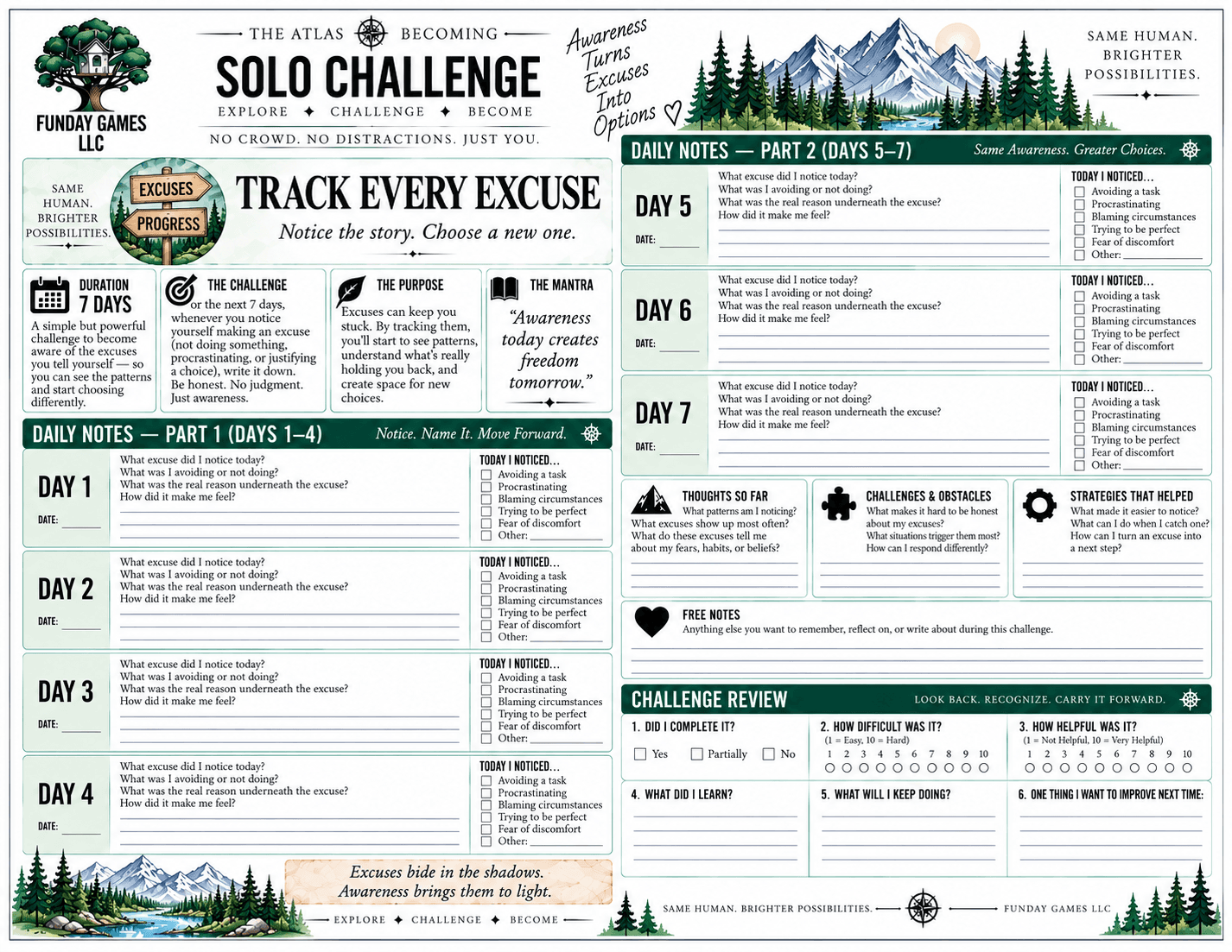 Track Every Excuse